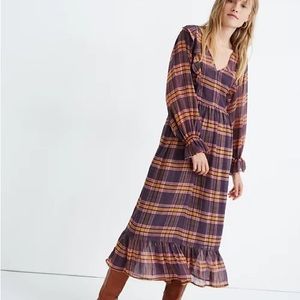Madewell Plaid Maxi Dress